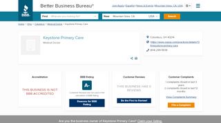 
                            8. Keystone Primary Care | Better Business Bureau® Profile