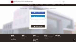 
                            3. Keystone - Sign In / Sign Up - Keystone School Alumni Website