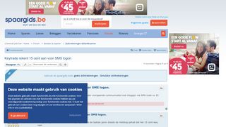 
                            5. Keytrade rekent 15 cent aan voor SMS logon. - …