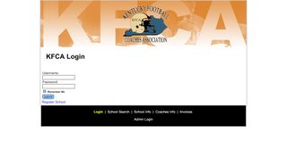 
                            7. KFCA - Login