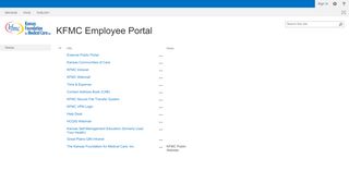 
                            3. KFMC Employee Portal - Home