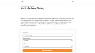 
                            5. Kfw Login Bildungskredit | Kredit Kfw Login Bildung