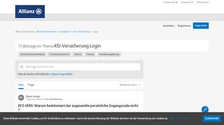 
                            10. Kfz-Versicherung Login | Allianz hilft