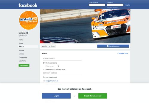 
                            5. kfzteile24 - About | Facebook