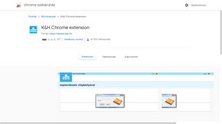 
                            8. K&H Chrome extension - Google Chrome