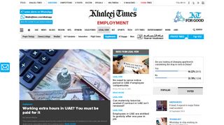 
                            2. Khaleej Times - Employment