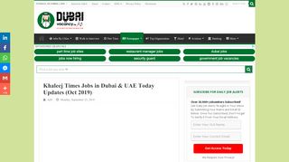 
                            3. Khaleej Times Jobs in Dubai & Across UAE Today …