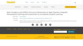 
                            4. Khan Academy and NWEA Announce Partnership to Help Teachers ...