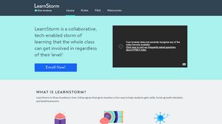 
                            6. Khan Academy LearnStorm