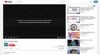 
                            6. Khan Academy login - YouTube