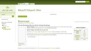 
                            5. Kharyll Teleport : Misc (The Full Wiki)