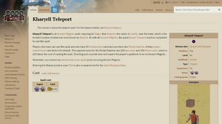 
                            2. Kharyrll Teleport - OSRS Wiki