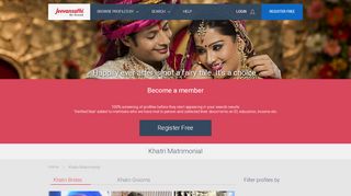 
                            3. Khatri Matrimonial - Khatri Marriage - Jeevansathi.com