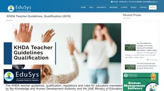 
                            9. KHDA Teacher Guidelines, Qualification (2019) - EduSys