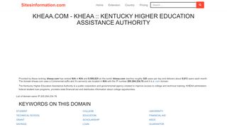 
                            8. kheaa.com - KHEAA :: Kentucky Higher Education Assistance ...