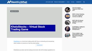 
                            3. KheloStocks – Virtual Stock Trading Game - nextbigwhat.com