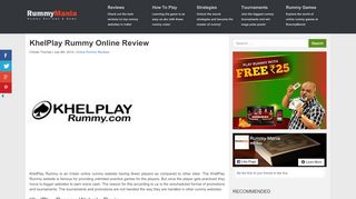 
                            7. KhelPlay Rummy : Indian Online 13 Cards Rummy Review