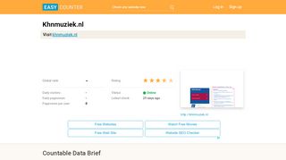 
                            2. Khnmuziek.nl: KHN Muziek - Login - easycounter.com