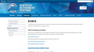 
                            5. KHRIS - Kentucky Retirement Systems