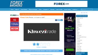 
                            2. Khwezi Trade Review - is khwezitrade.co.za scam or good ...