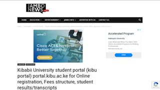 
                            3. Kibabii University student portal (kibu portal) portal.kibu.ac.ke for ...