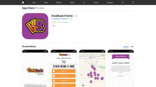 
                            7. KickBack Points on the App Store