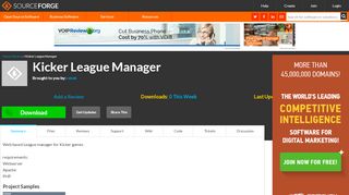 
                            6. Kicker League Manager download | SourceForge.net