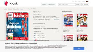 
                            4. kicker - Zeitschrift als ePaper im iKiosk lesen