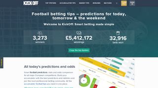 
                            7. kickoff.co.uk - Football betting tips – Predictions …