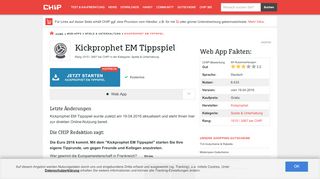 
                            8. Kickprophet EM Tippspiel - direkt online nutzen - CHIP