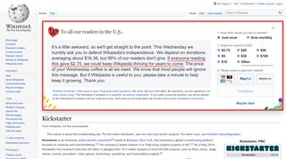 
                            8. Kickstarter - Wikipedia