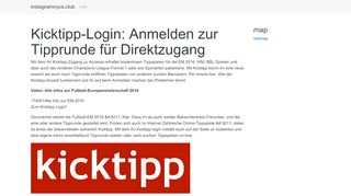 
                            2. Kicktipp-Login: Anmelden zur Tipprunde für Direktzugang