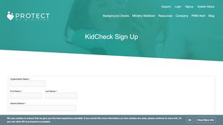 
                            7. KidCheck Sign Up | Protect My Ministry - Church Background ...