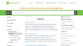 
                            8. KidKare | Minute Menu CX