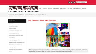 
                            8. Kids Company Child Care - Belle Plaine Public Schools