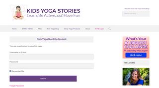 
                            5. Kids Yoga Monthly Account - Kids Yoga Stories