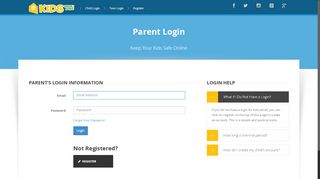 
                            2. KidsEmail - Parent Login