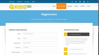 
                            2. KidsEmail - Register