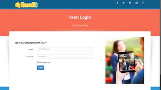 
                            3. KidsEmail - Teen Login