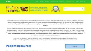 
                            1. KidzCare Pediatrics Patient Resources | NC