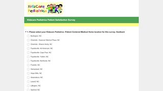 
                            6. Kidzcare Pediatrics Patient Satisfaction Survey