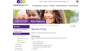 
                            2. KidzPartners CHIP Member Login | Health Partners Plans