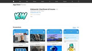 
                            6. ‎Kidzworld: Chat Room & Forums on the App Store