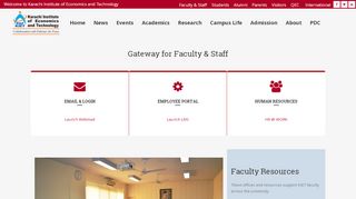 
                            5. KIET | Gateway for Faculty & Staff - pafkiet.edu.pk