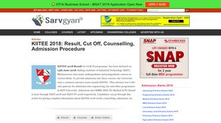 
                            8. KIITEE 2018: Result, Cut Off, Counselling, …