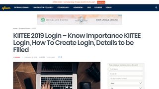 
                            4. KIITEE 2019 Login - Know Importance KIITEE Login, How To Create ...