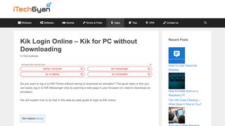 
                            10. Kik Login Online – Kik for PC without Downloading - …