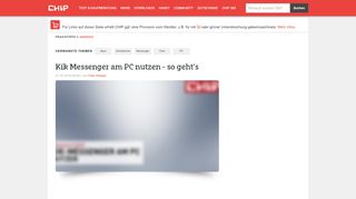 
                            9. Kik Messenger am PC nutzen - so geht's - CHIP