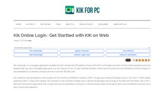 
                            4. Kik Online Login : Get Startted with KIK on Web - …