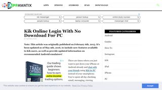 
                            3. Kik Online Login With No Download For PC | Appamatix